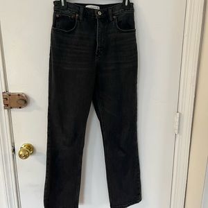 Abercrombie size 25, 90s straight high rise